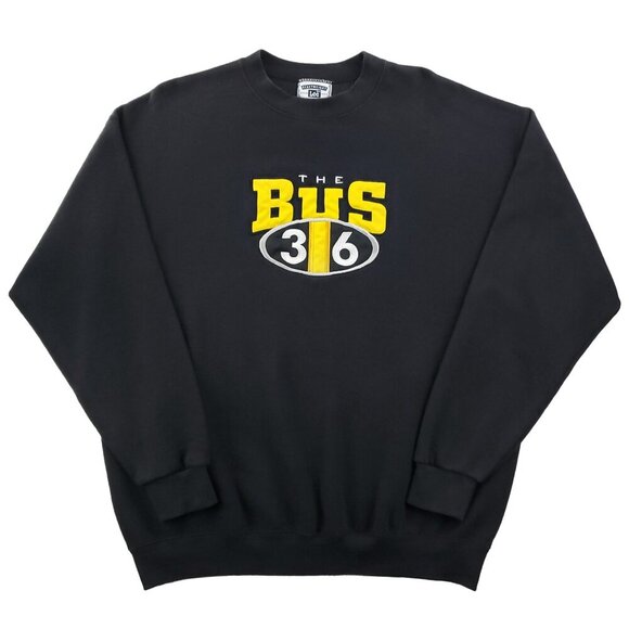 Steelers Vintage Sweatshirt Crewneck Jerome Bettis BUS 36 Lee USA Fleece Men XL - Picture 1 of 13